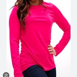 Vibrant Fuchsia Long Sleeve Top